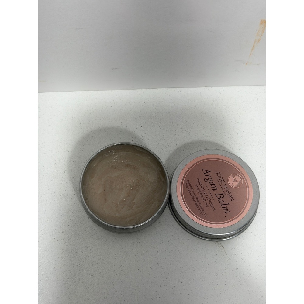 Josie Maran Argan Balm Nourish and Protect 1oz 28g Skin Treatment 50% full